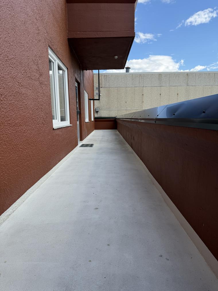 Ferdig renovert veranda bakside